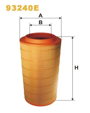 Vzduchový filtr WIX FILTERS 93240E