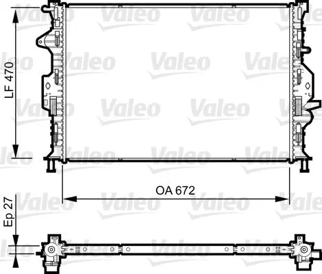 Chladič, chlazení motoru VALEO 735374