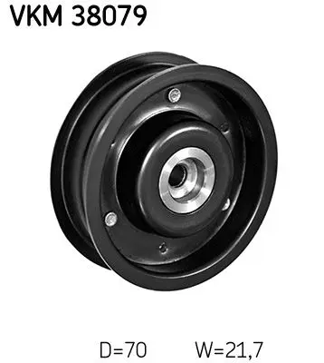 Vratná/vodicí kladka, klínový žebrový řemen SKF VKM 38079