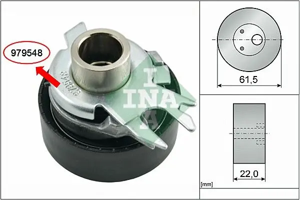 Napínací kladka, ozubený řemen Schaeffler INA 531 0525 30