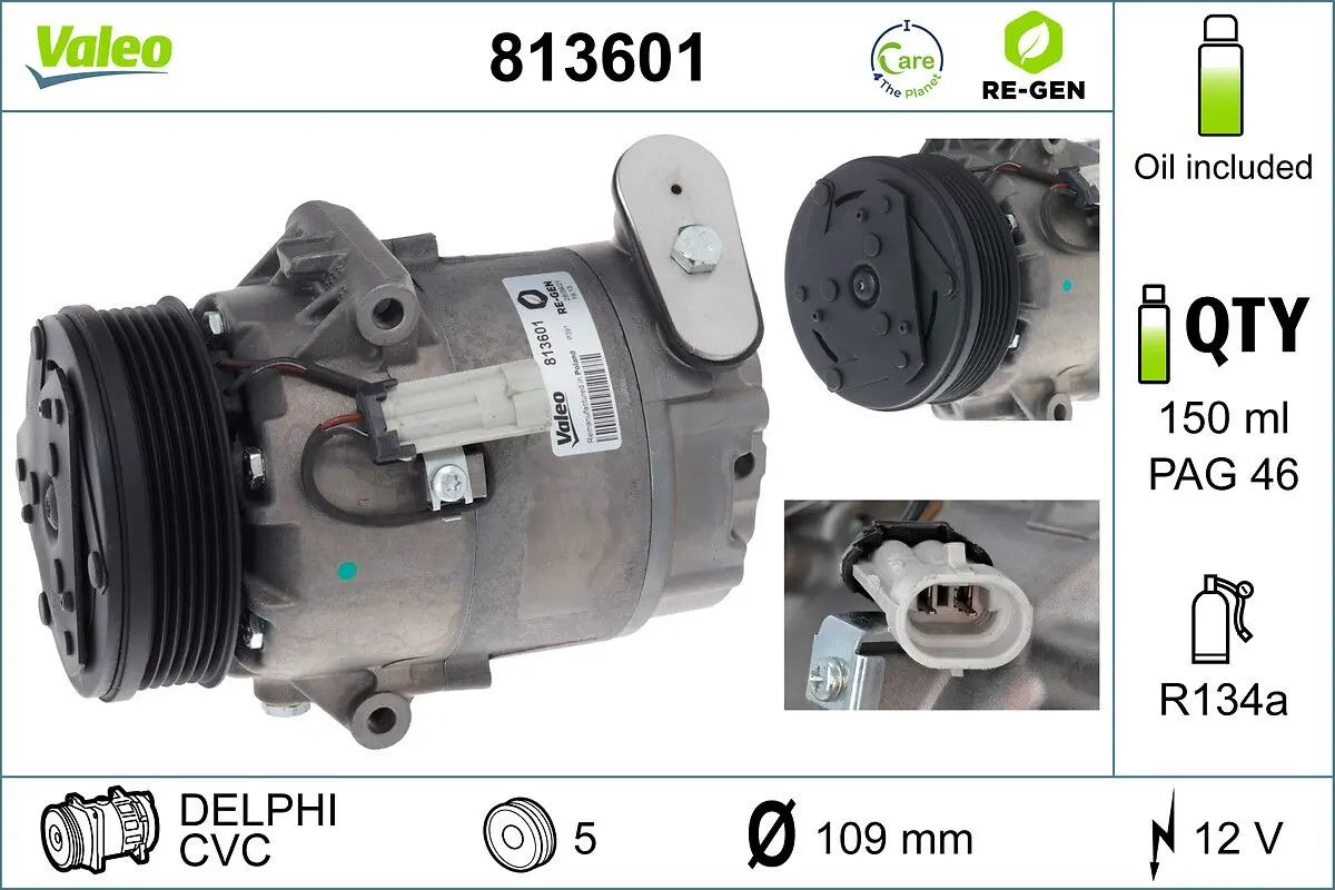 Kompresor, klimatizace VALEO 813601