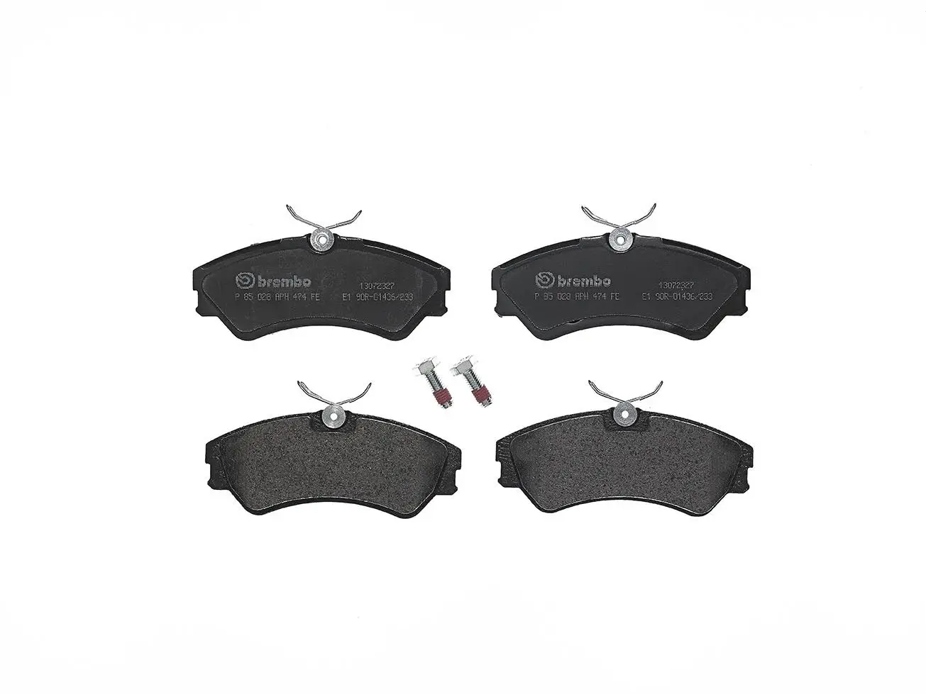 BREMBO Sada brzdových destiček, kotoučová brzda P85028