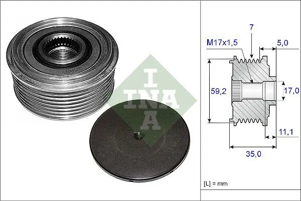Předstihová spojka Schaeffler INA 535 0087 10
