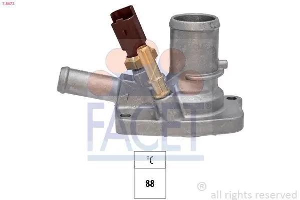 Termostat, chladivo FACET 7.8672