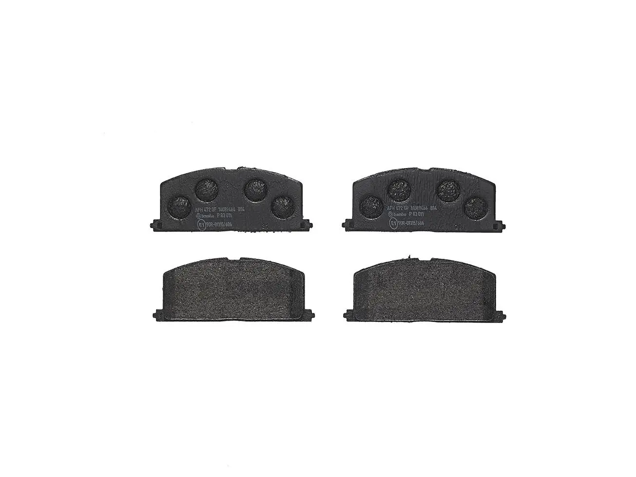 Sada brzdových destiček, kotoučová brzda BREMBO P 83 011