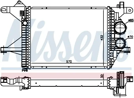 NISSENS Chladič turba 96976