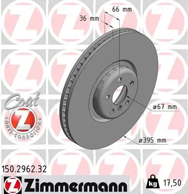 Brzdový kotouč ZIMMERMANN 150.2962.32