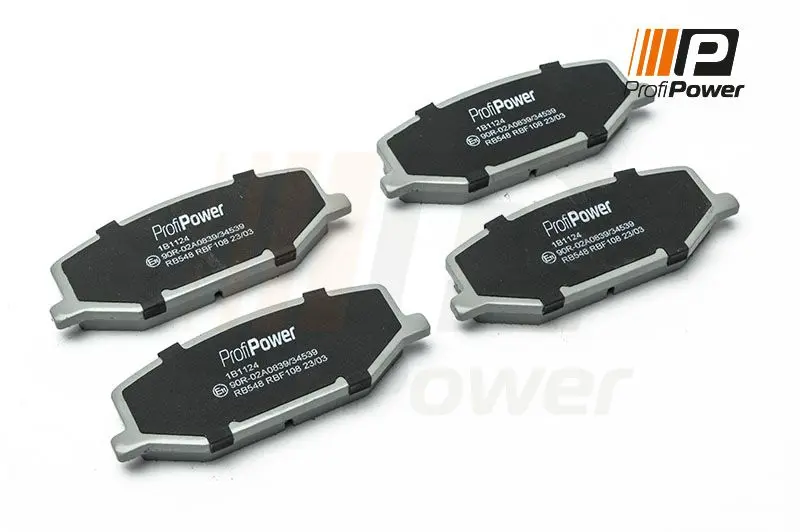 Sada brzdových destiček, kotoučová brzda ProfiPower 1B1124