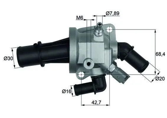Termostat, chladivo MAHLE TI 164 88