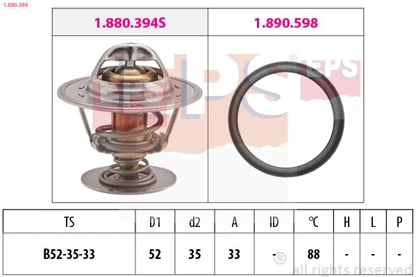 Termostat, chladivo EPS 1.880.394