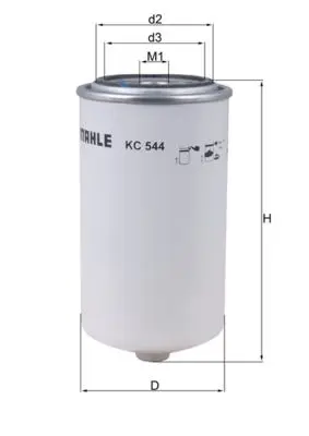 Palivový filtr MAHLE KC 544