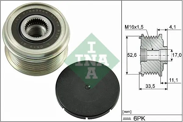 Předstihová spojka Schaeffler INA 535 0025 10