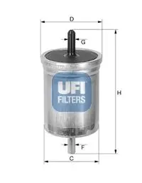 UFI Palivový filtr 3151300