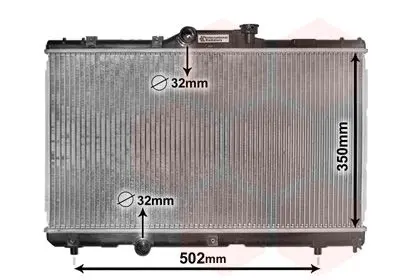 Chladič, chlazení motoru VAN WEZEL 53002147