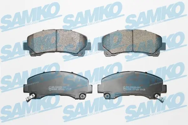 Sada brzdových destiček, kotoučová brzda SAMKO 5SP1630