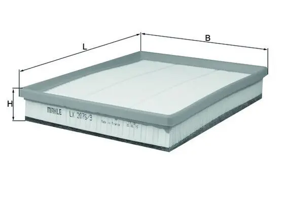 Vzduchový filtr MAHLE LX 2076/3