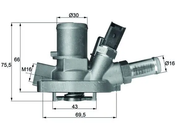 Termostat, chladivo MAHLE TI 147 80