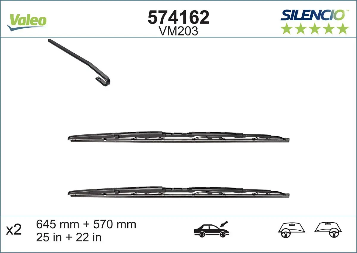 List stěrače VALEO 574162