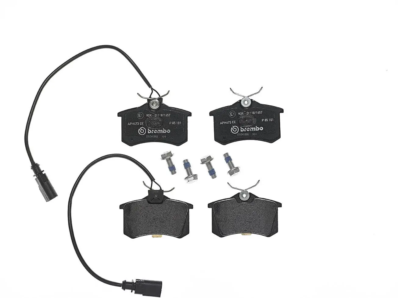 BREMBO Sada brzdových destiček, kotoučová brzda P85101