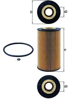 Olejový filtr MAHLE OX 169D