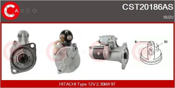 Startér CASCO CST20186AS