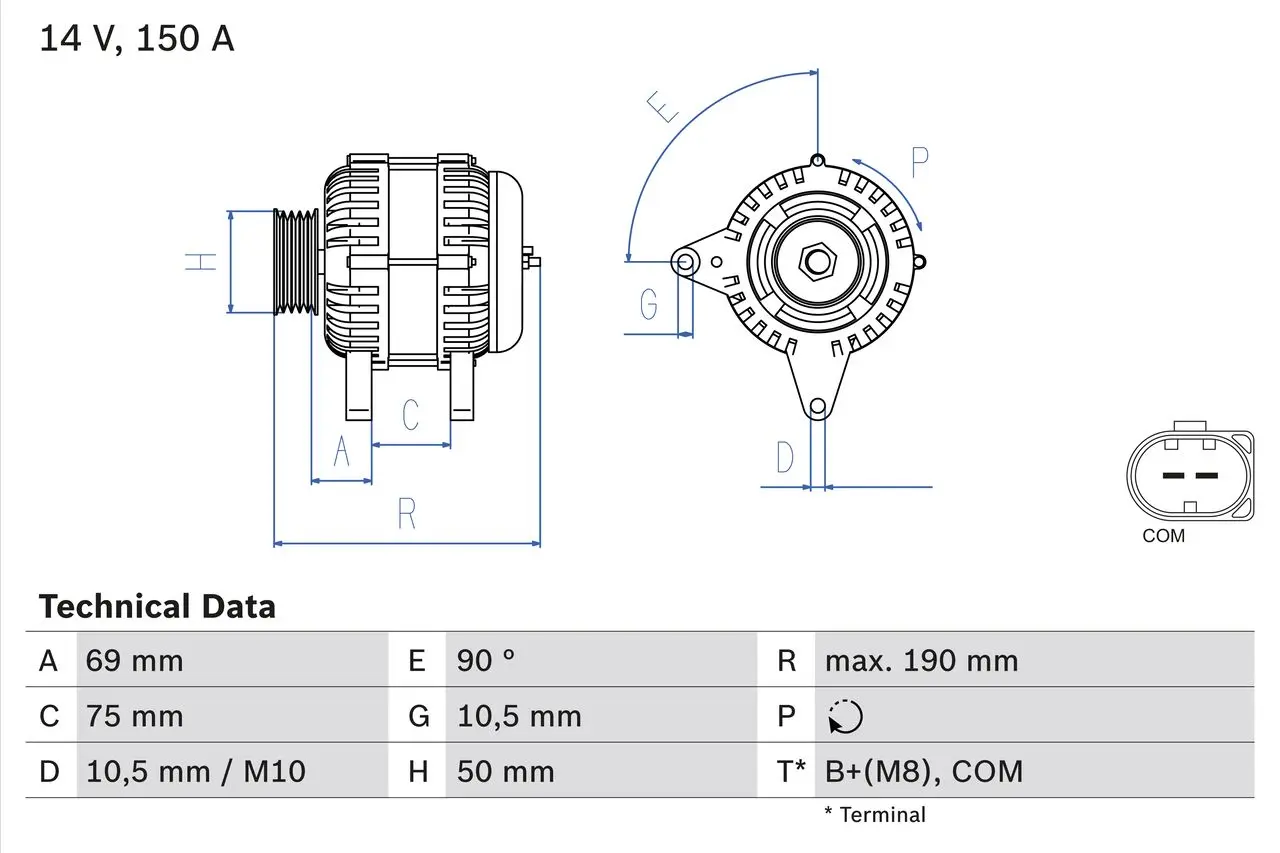 generátor BOSCH 0 986 046 220
