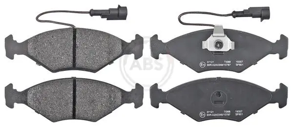 Sada brzdových destiček, kotoučová brzda A.B.S. 37121