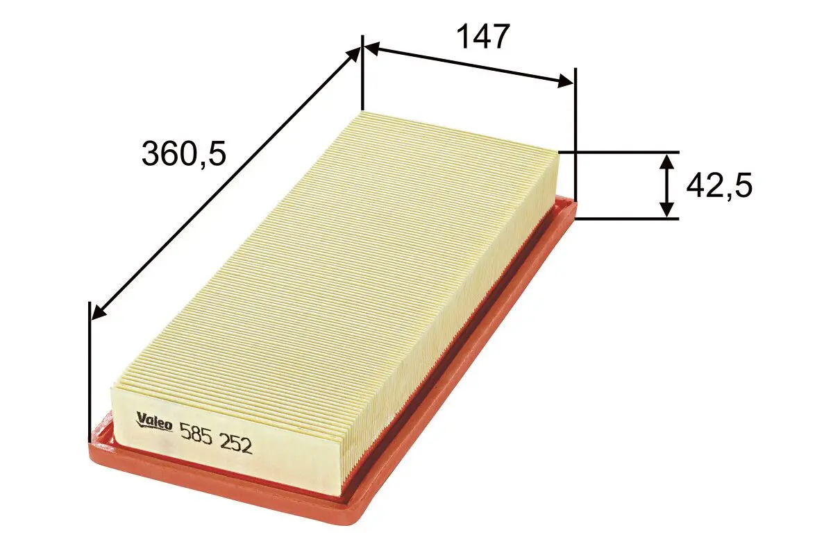 VALEO Vzduchový filtr 585252