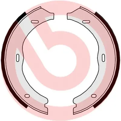Sada brzdových čelistí, parkovací brzda BREMBO S 50 524