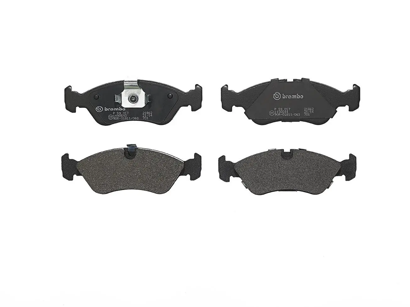 Sada brzdových destiček, kotoučová brzda BREMBO P 59 017