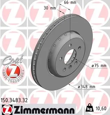 Brzdový kotouč ZIMMERMANN 150.3483.32
