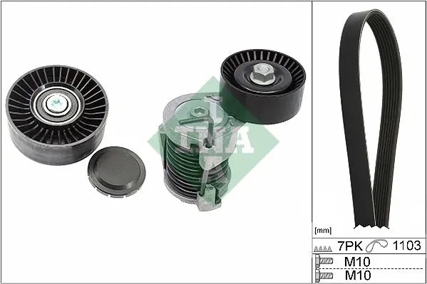 Sada žebrovaných klínových řemenů Schaeffler INA 529 0049 10