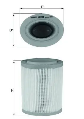 Vzduchový filtr KNECHT LX 2790