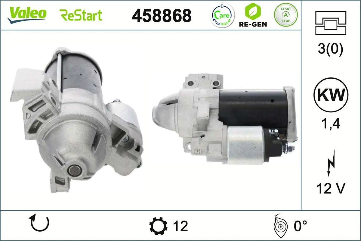 Startér VALEO 458868