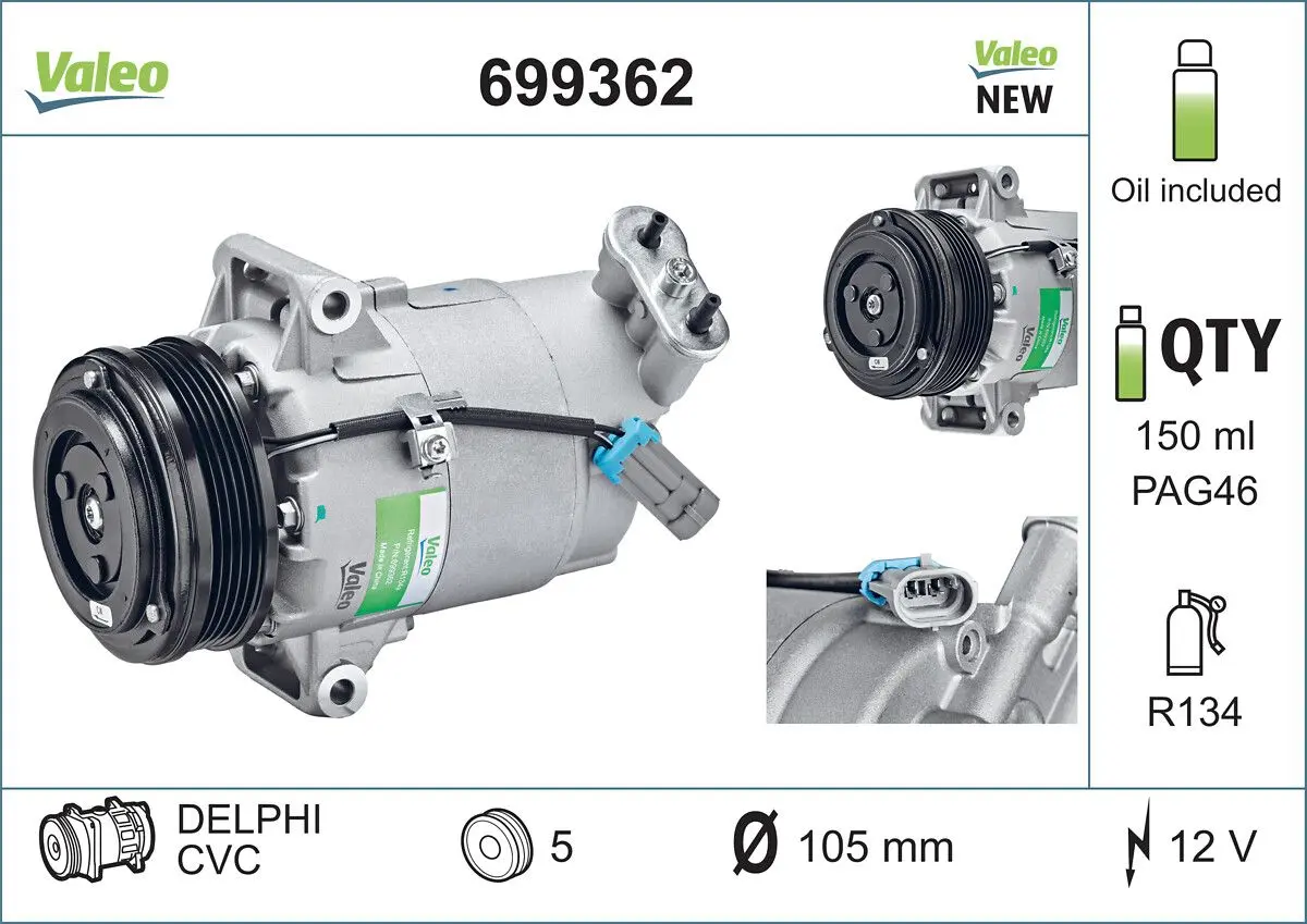 VALEO Kompresor, klimatizace 699362