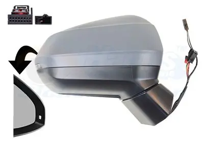 Vnější zpětné zrcátko VAN WEZEL 0374808