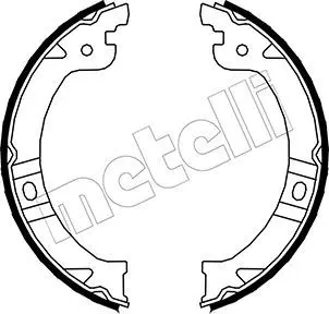 METELLI Sada brzdových čelistí, parkovací brzda 530027