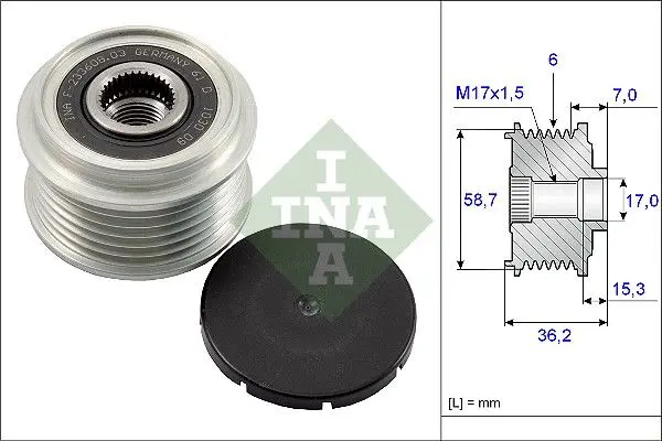 Předstihová spojka Schaeffler INA 535 0098 10