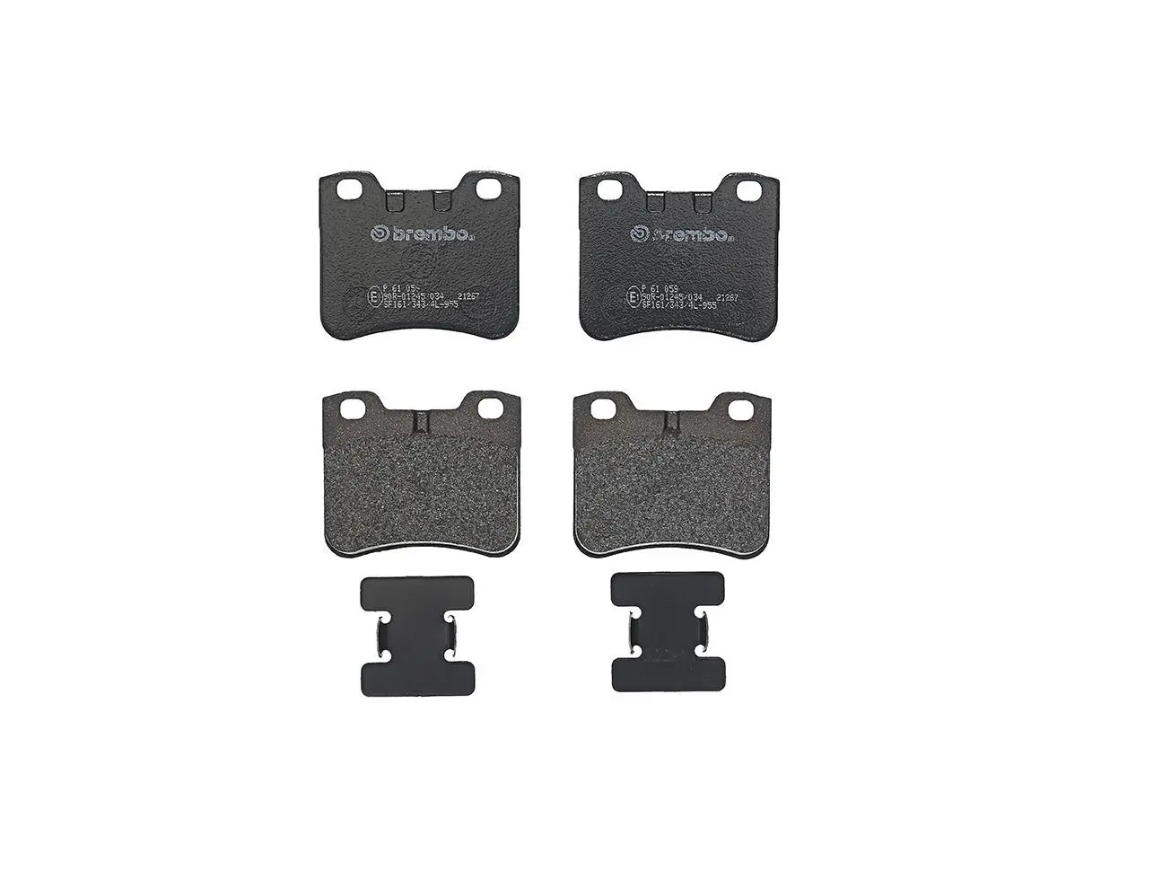 Sada brzdových destiček, kotoučová brzda BREMBO P 61 059
