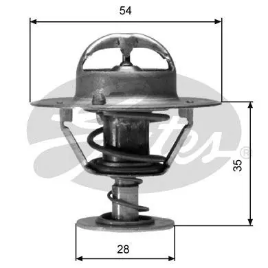 Termostat, chladivo GATES TH04282G1