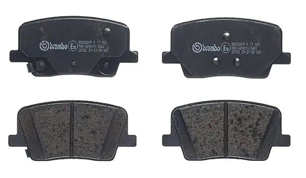 Sada brzdových destiček, kotoučová brzda BREMBO P 77 003