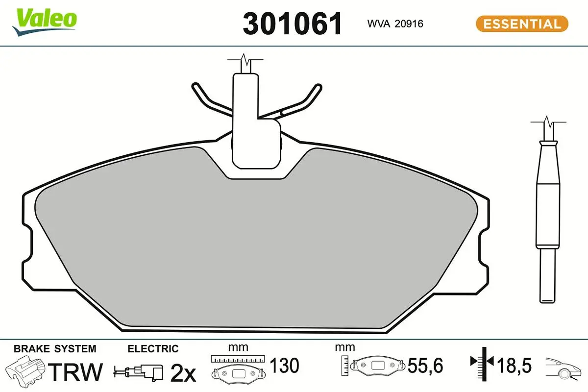 Sada brzdových destiček, kotoučová brzda