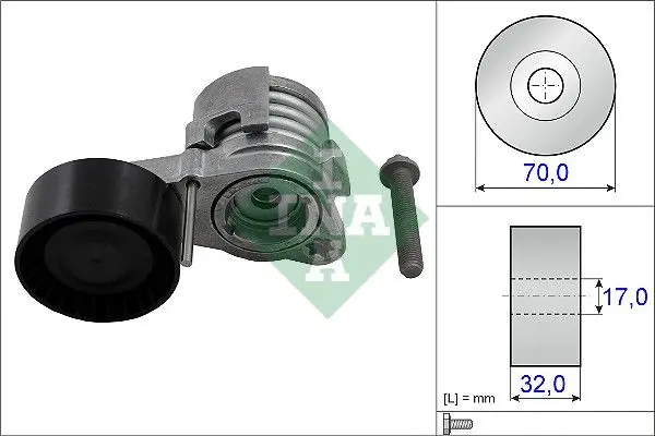 Napínák, žebrovaný klínový řemen Schaeffler INA 534 0432 10