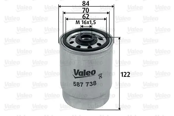 Palivový filtr VALEO 587738