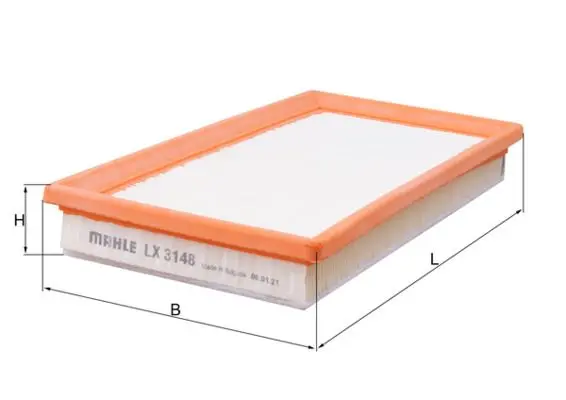 Vzduchový filtr MAHLE LX 3148