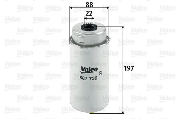 VALEO Palivový filtr 587739