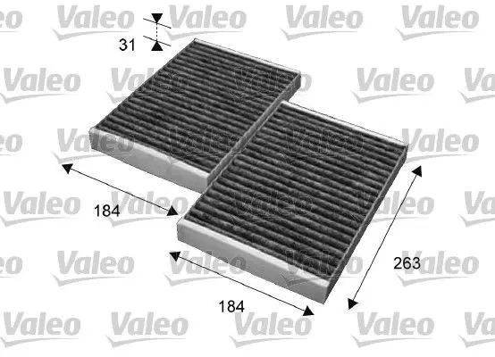 Filtr, vzduch v interiéru VALEO 715643
