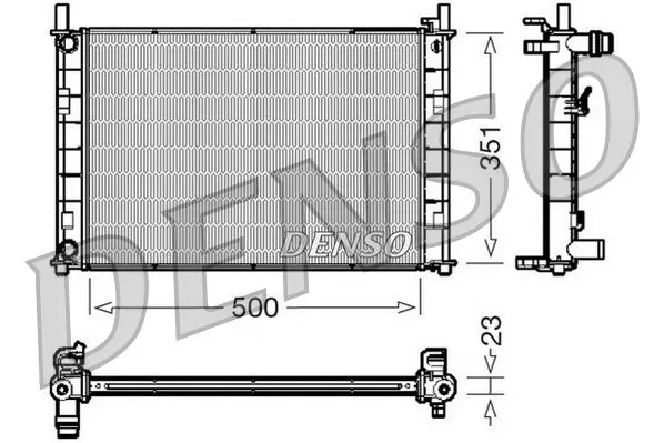 Chladič, chlazení motoru DENSO DRM10046