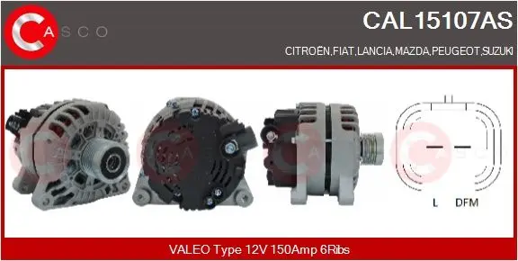 generátor CASCO CAL15107AS