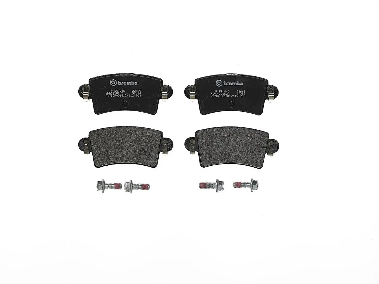 BREMBO Sada brzdových destiček, kotoučová brzda P59040